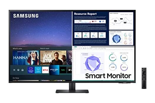 Samsung M70 Smart 43 Inch 4K Computer Monitor, Smart TV Apps, Microsoft 365, 4K Monitor (LS43AM702UNXZA)