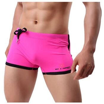 Swimming Trunks, Boys Short 80s 90s Vintage Swim Trunks with Mesh Lining Essentials Shorts Mens Swim Trunks for Fat Guys Short Swim Trunks Men Pink Swim Trunks Blue Swim Trunks Men