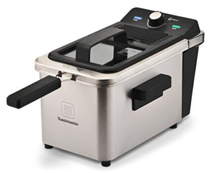 Toastmaster TM-166DF Deep Fryer, 2.5 Liter, Silver