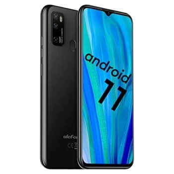 Ulefone Note 9P 4G Unlocked Cell Phones, 6.52" HD+ Waterdrop Screen,16MP Triple Rear Camera, Android 11 Octa-Core 4GB + 64GB,4500mAh Big Battery, Face Unlock Finger Reader Unlocked Smartphones - Black