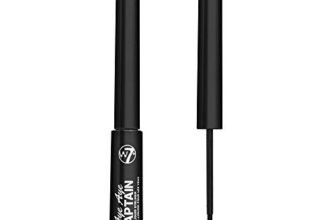 W7 Aye Aye Captain Liquid Eyeliner - Long-Lasting Black Liquid Precision Liner