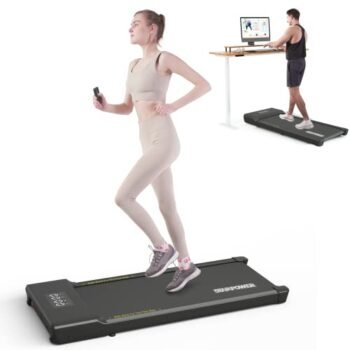 Walking Pad, Under Desk Treadmill, Walking Pad Treadmill Under Desk with Remote Control, 2 in 1 Portable Treadmill Desk for Home/Office