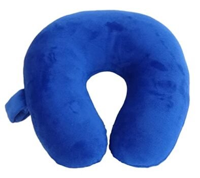 World's Best Feather Soft Microfiber Kids Neck Pillow, Blue (2310 Blue)