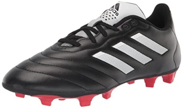 adidas Unisex Goletto VIII Firm Ground Soccer Shoe, Core Black/White/Red, 10.5 US Men