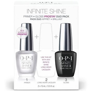 OPI Nail Polish Base Coat Primer & Gloss Top Coat, Infinite Shine Duo Pack, 0.5 Fl Oz (Pack of 2)