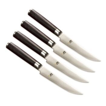 Shun Classic Steak Knives DMS400, Set of 4, Black