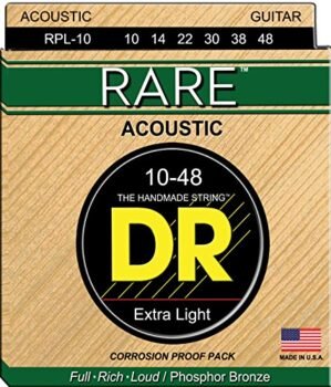 DR Strings Rare - Phosphor Bronze AcousticHex Core 10-48