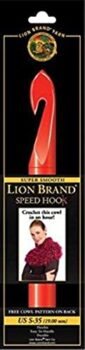 Lion Brand Yarn 400-5-3507 Crochet Hook, 19mm, Red