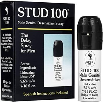 Stud 100 Male Genital Desensitizer Spray, 7/16- Fl. Ounce Box (Pack of 2）